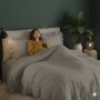 ETEHOMETEX %100 Doğal Pamuk Çift Kişilik Fırfırlı Nevresim Seti 200x220 cm TAŞ 8696474232034